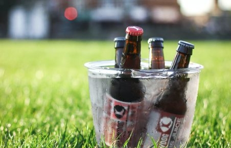 Beer in the park: a popular lockdown choice!